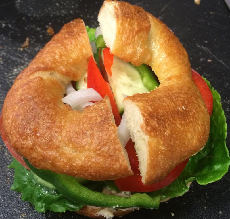 Veggie Bagel Sandwich